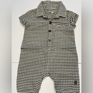 Imps & Elfs Checkered Baby Romper